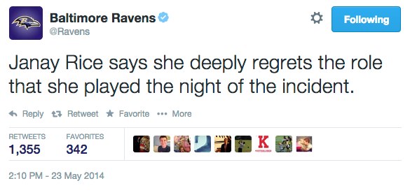 Baltimore-Ravens-on-Twitter_-_Janay-Rice-says-she-deeply-regrets-the-role-that-she-played-the-night-of-the-incident._